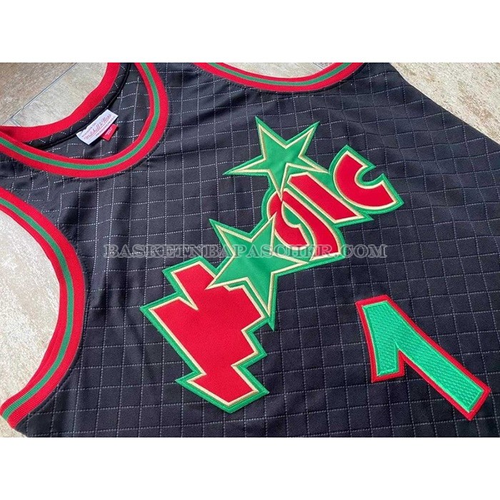 Maillot Orlando Magic Penny Hardaway NO 1 Mitchell & Ness 1993-94 Noir